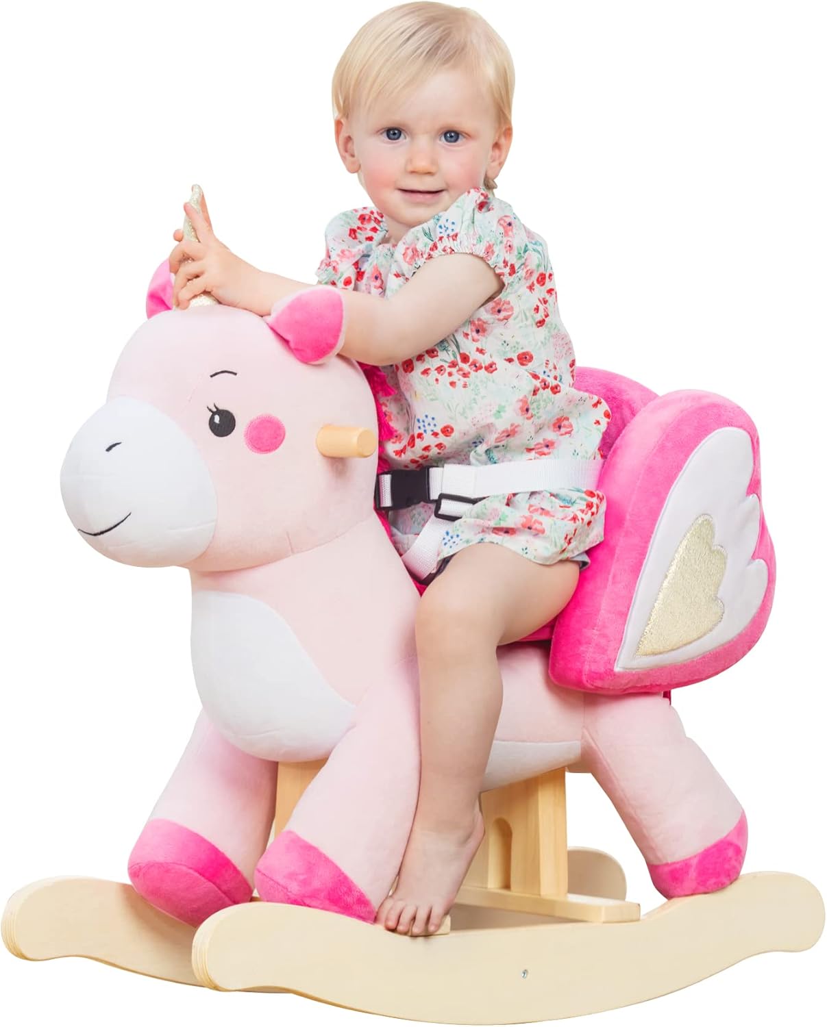 Blue Dragon Rocking Horse for Toddlers 12 Months+ Plush Stuffed Toy-Toppalletfly