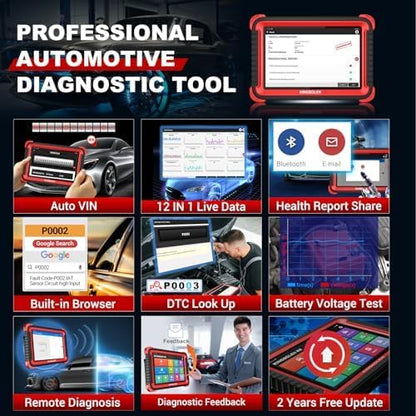 Bluetooth Scanner, Bidirectional Tool with ECU Coding, 31+ Resets, FCA AutoAuth, Crankshaft Relearn & Active Test for All Systems-Toppalletfly