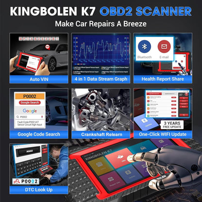 Bluetooth Scanner, Bidirectional Tool with ECU Coding, 31+ Resets, FCA AutoAuth, Crankshaft Relearn & Active Test for All Systems-Toppalletfly