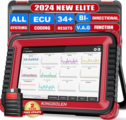 Bluetooth Scanner, Bidirectional Tool with ECU Coding, 31+ Resets, FCA AutoAuth, Crankshaft Relearn & Active Test for All Systems-Toppalletfly
