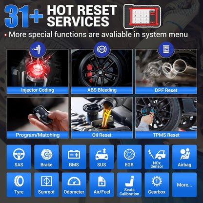 Bluetooth Scanner, Bidirectional Tool with ECU Coding, 31+ Resets, FCA AutoAuth, Crankshaft Relearn & Active Test for All Systems-Toppalletfly