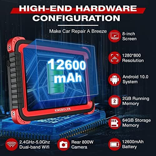 Bluetooth Scanner, Bidirectional Tool with ECU Coding, 31+ Resets, FCA AutoAuth, Crankshaft Relearn & Active Test for All Systems-Toppalletfly