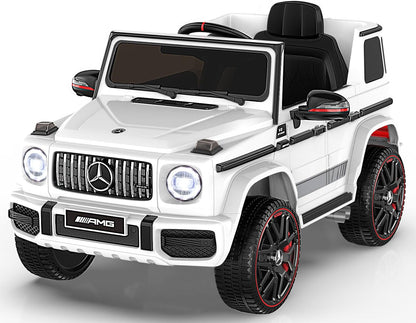 Car for Kids, 12V Ride on Car w/ Parent Remote Control, Low Battery Voice Prompt, LED Headlight, Music Player & Horn, Soft Start-Toppalletfly