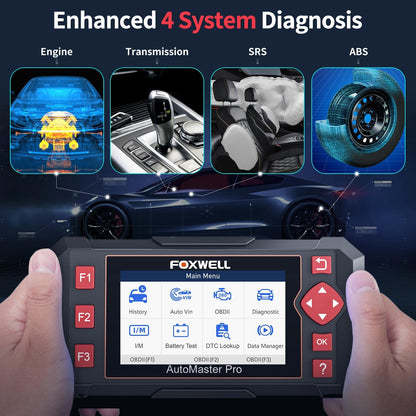 Car Scanner Diagnostic Tool, ABS, SRS, Transmission Code Reader & Battery Test for All Vehicles, Comprehensive Check Engine & Airbag Diagnostic Scanner-Toppalletfly