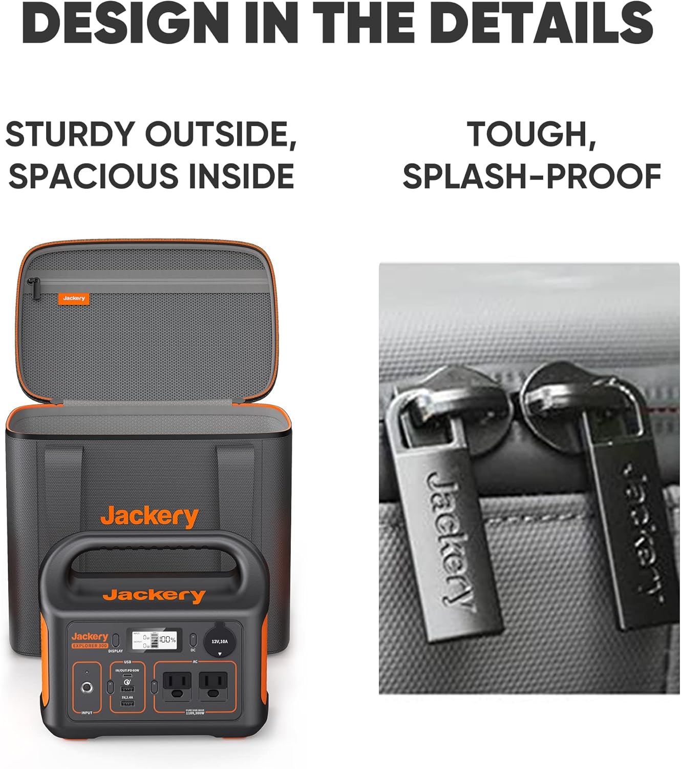 Carrying Case Bag (S Size) for Explorer 240/300 / 500 Portable Power Station - Black-Toppalletfly