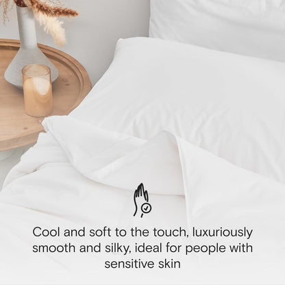 Comforter, 100% Viscose Derived from Bamboo, Breathable, Lightweight, Soft, Down Alternative Duvet Insert, 8 Loops-Toppalletfly