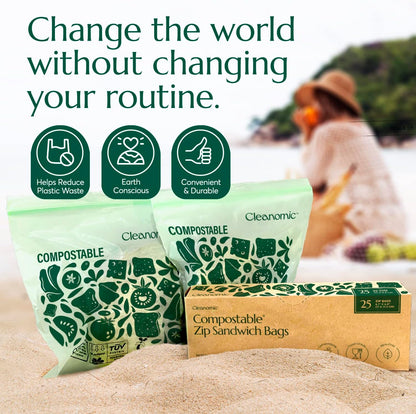 Compostable Food Storage Bag Sandwich Size-Toppalletfly