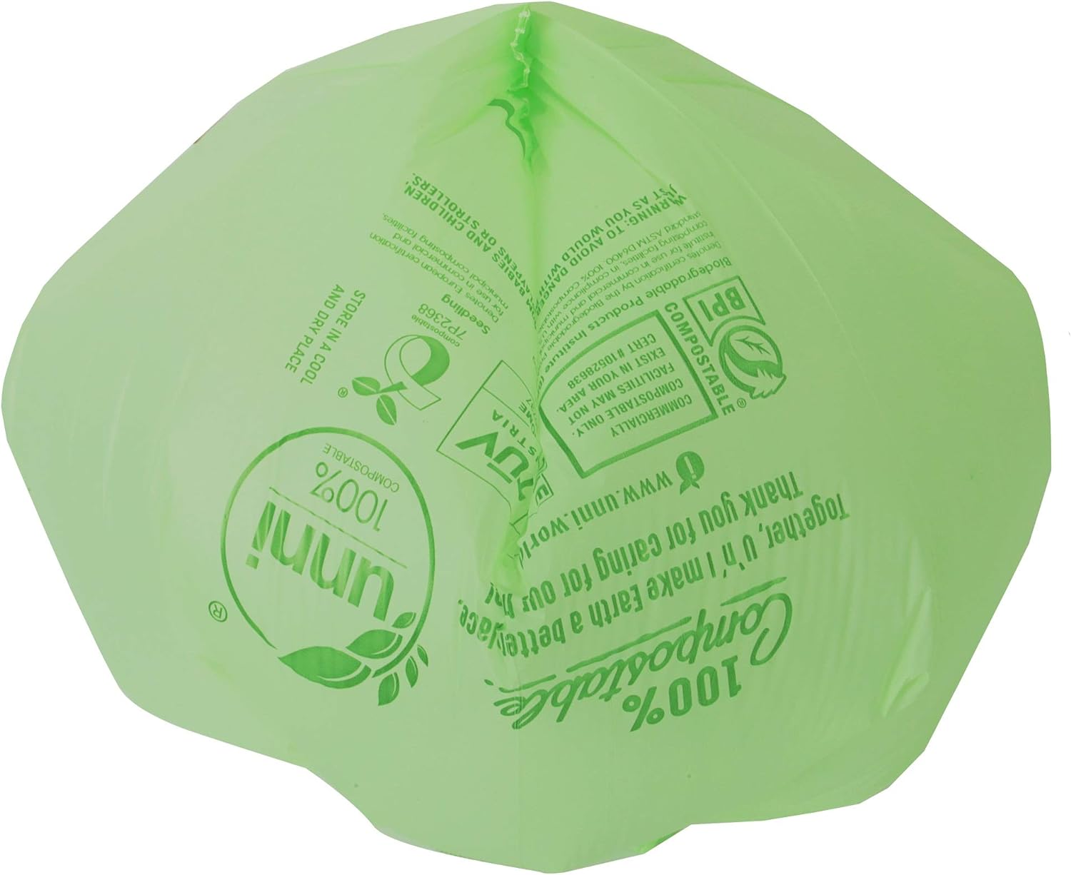 Compostable Liner Bags, 13 Gallon, 49.2 Liter, Heavy Duty 0.85 Mil, Tall Kitchen Food Scrap Waste Bags, 200 Count-Toppalletfly