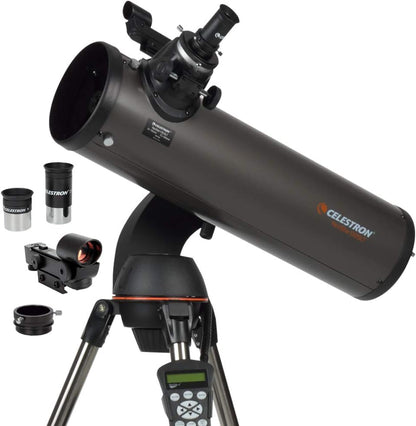 Computerized Telescope, Compact and Portable, Newtonian Reflector Optical Design, SkyAlign Technology, Computerized Hand Control, 130mm Aperture-Toppalletfly