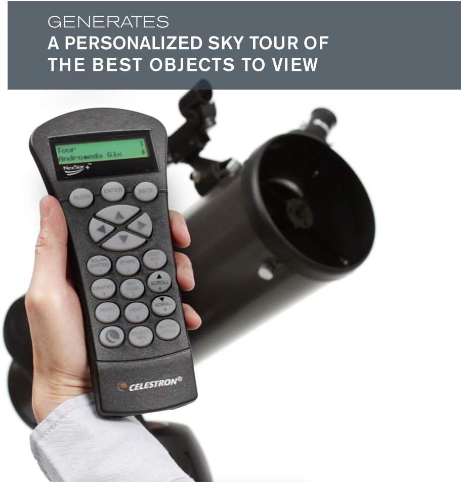 Computerized Telescope, Compact and Portable, Newtonian Reflector Optical Design, SkyAlign Technology, Computerized Hand Control, 130mm Aperture-Toppalletfly