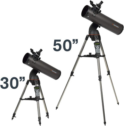 Computerized Telescope, Compact and Portable, Newtonian Reflector Optical Design, SkyAlign Technology, Computerized Hand Control, 130mm Aperture-Toppalletfly