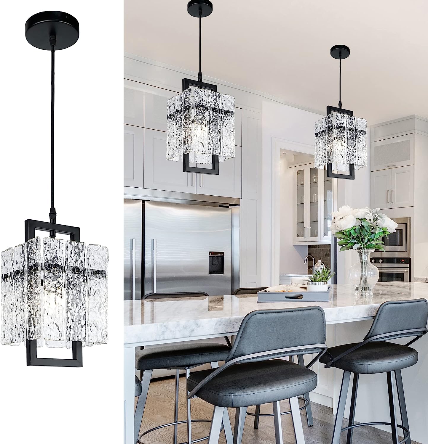 Crystal Chandeliers for Dining Room Kitchen Living Room-Toppalletfly