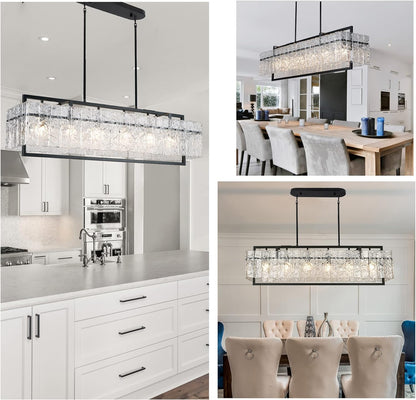 Crystal Chandeliers for Dining Room Kitchen Living Room-Toppalletfly