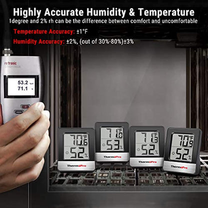 Digital Hygrometer Indoor Thermometer Humidity Meter Room Thermometer-Toppalletfly