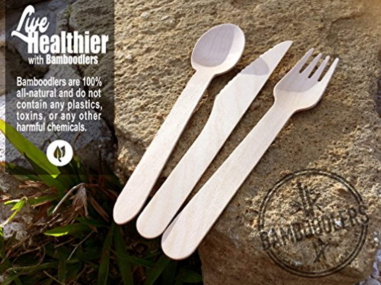 Disposable Wooden Cutlery Set | 100% All-Natural, Eco-Friendly, Biodegradable-Toppalletfly