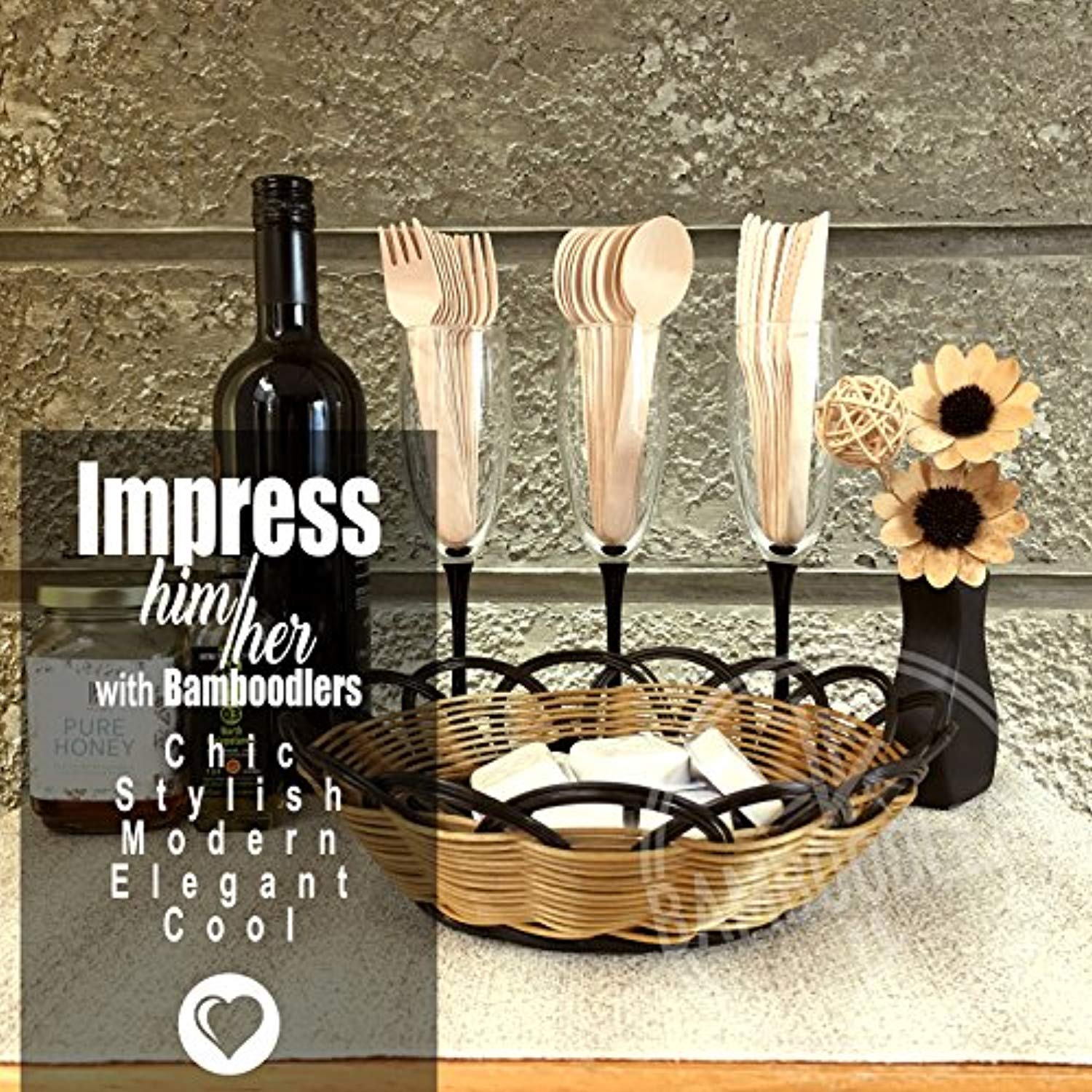 Disposable Wooden Cutlery Set | 100% All-Natural, Eco-Friendly, Biodegradable-Toppalletfly