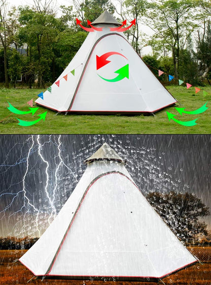 Dome Camping Tent 12'x10'x8'-Toppalletfly