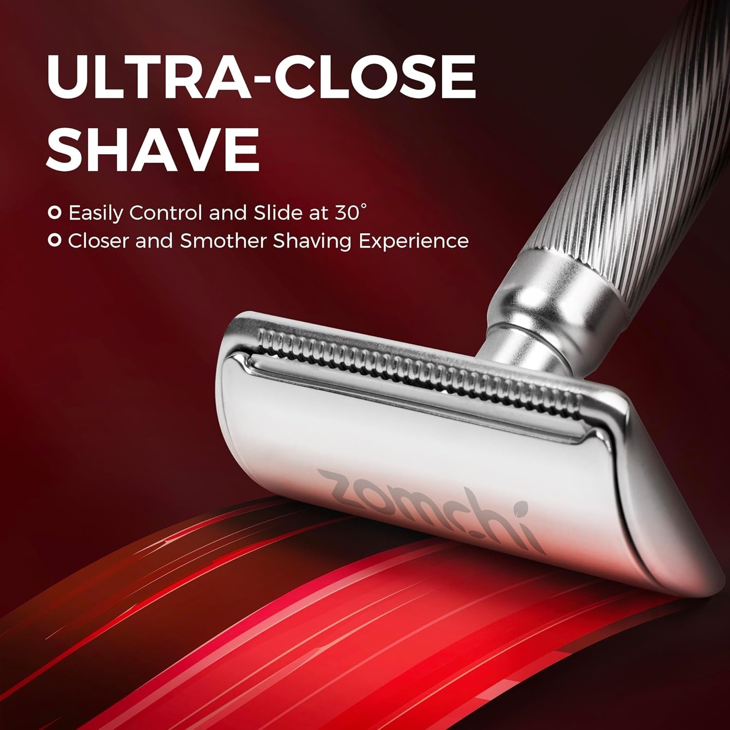 Double Edge Safety Razor with Stand, Durable, Long-Lasting Stainless Steel Construction-Toppalletfly