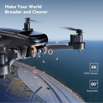 Drones with Camera for Adults 4k, Compliance with FAA Remote ID, 40 Mins Flight Time, Foldable with Live Video, Auto Return Home, Encircling Flight-Toppalletfly