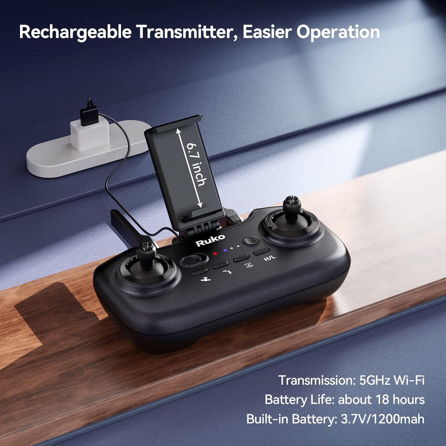 Drones with Camera for Adults 4k, Compliance with FAA Remote ID, 40 Mins Flight Time, Foldable with Live Video, Auto Return Home, Encircling Flight-Toppalletfly