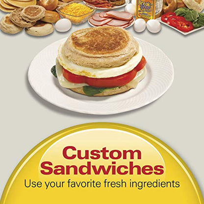 Dual Breakfast Sandwich Maker with Timer-Toppalletfly