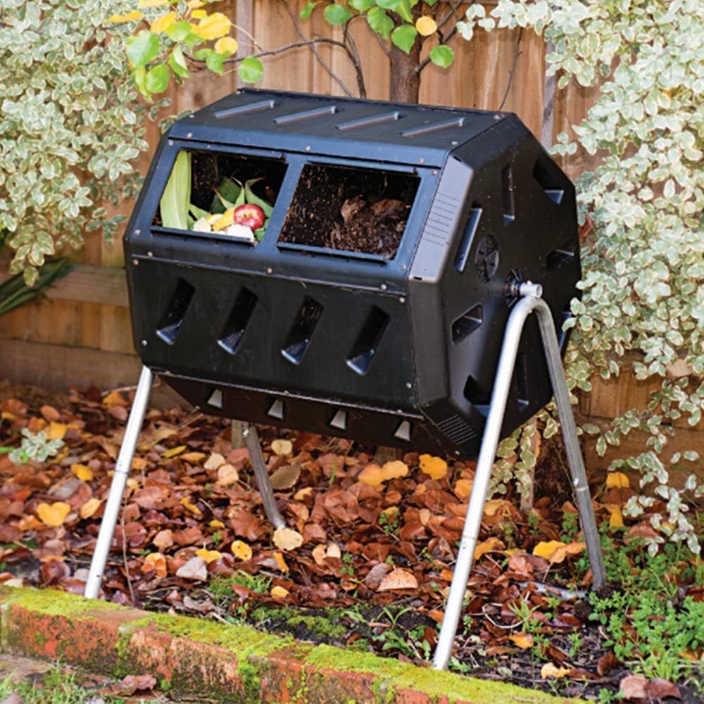 Dual Chamber Tumbling Composter-Toppalletfly