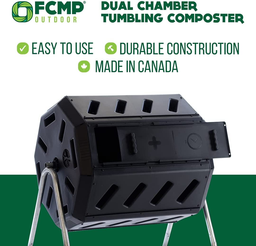 Dual Chamber Tumbling Composter-Toppalletfly