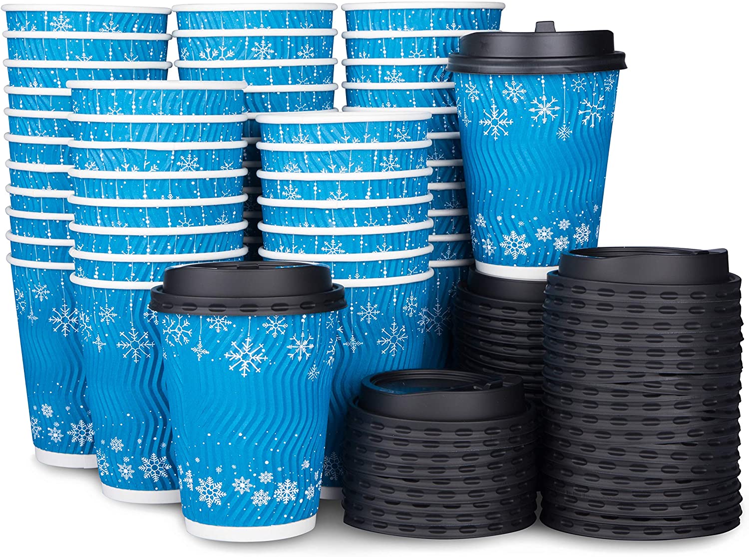 Eco Friendly and Recyclable To Go Cups for Hot and Cold Drinks 12 oz 50 Sets - Toppalletfly