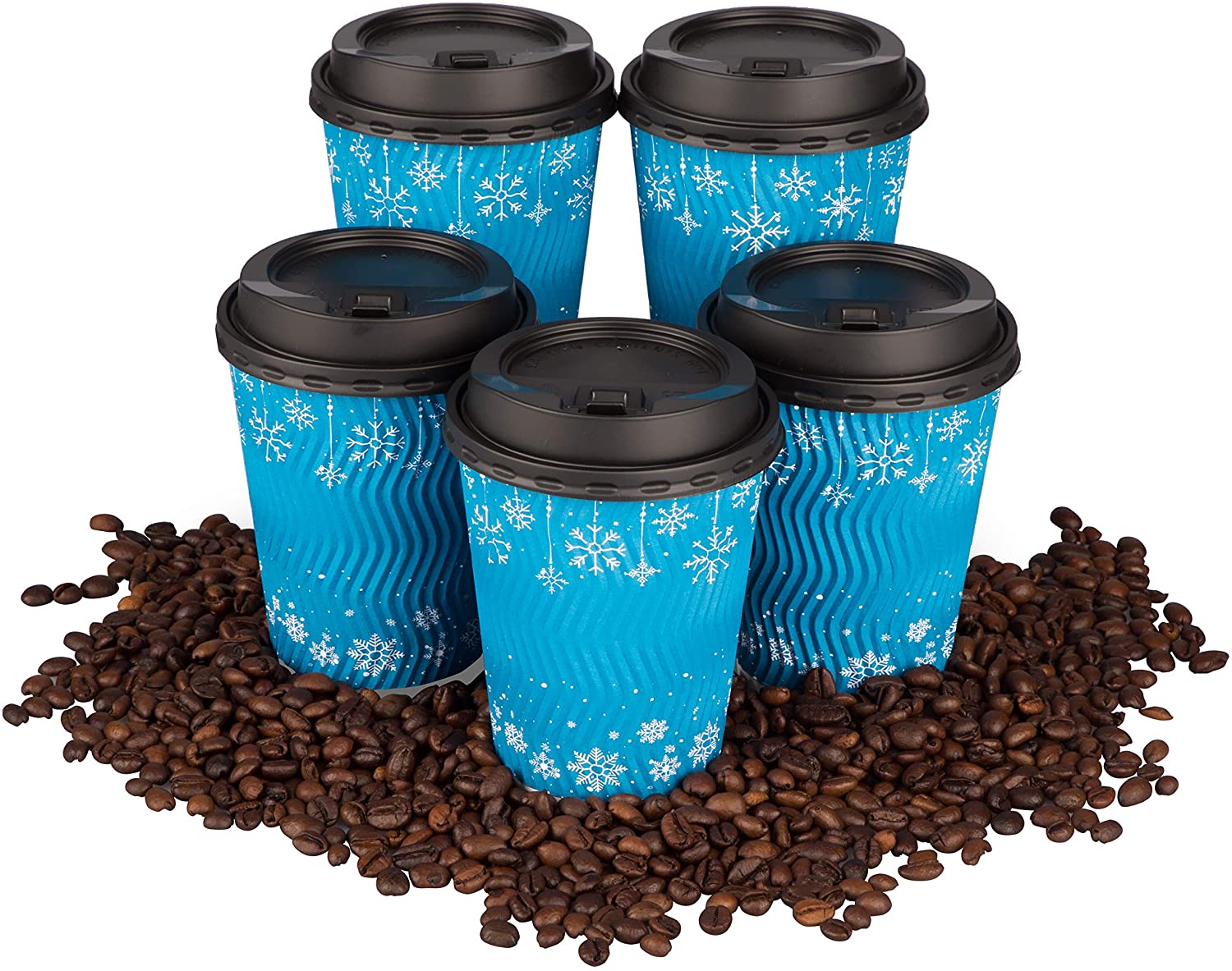 Eco Friendly and Recyclable To Go Cups for Hot and Cold Drinks 12 oz 50 Sets - Toppalletfly
