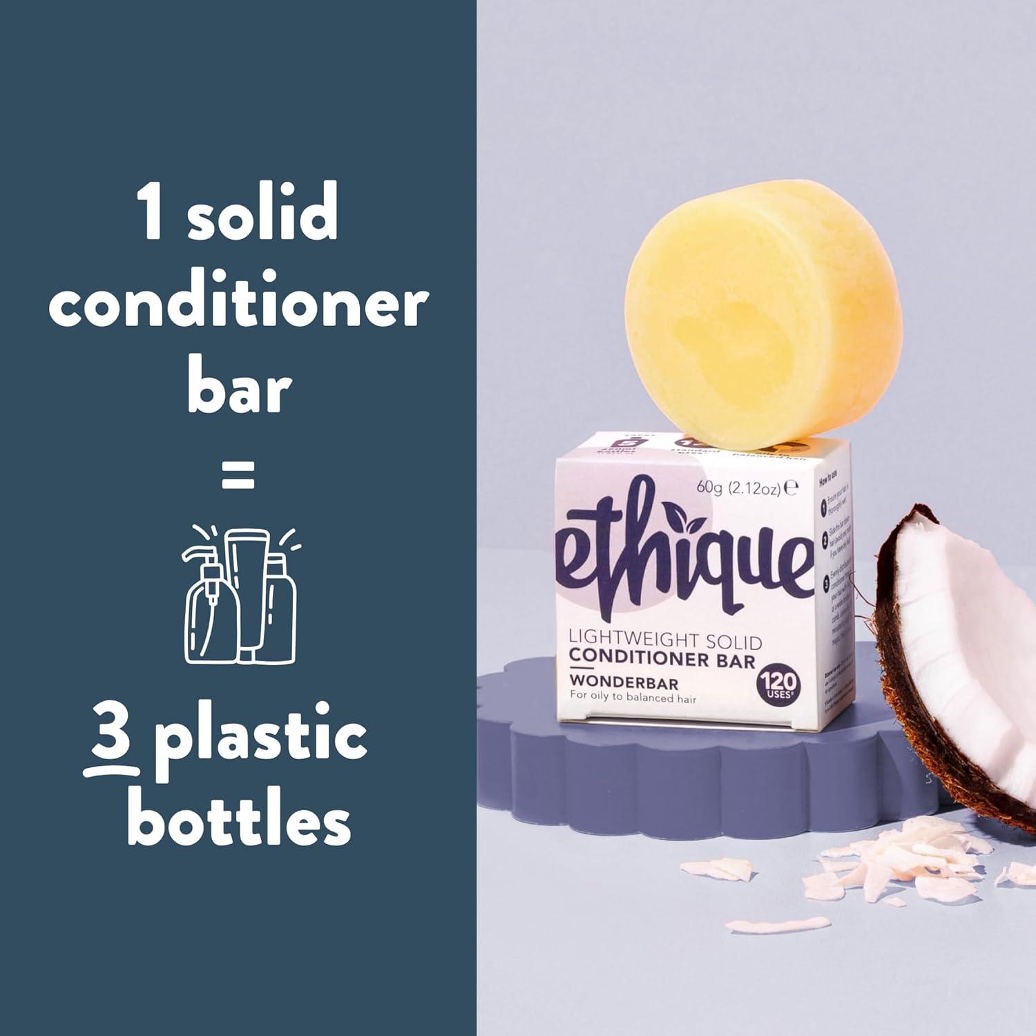 Eco-Friendly Conditioner Bar for Normal-Dry Hair 2.12 oz , 2 pcs-Toppalletfly