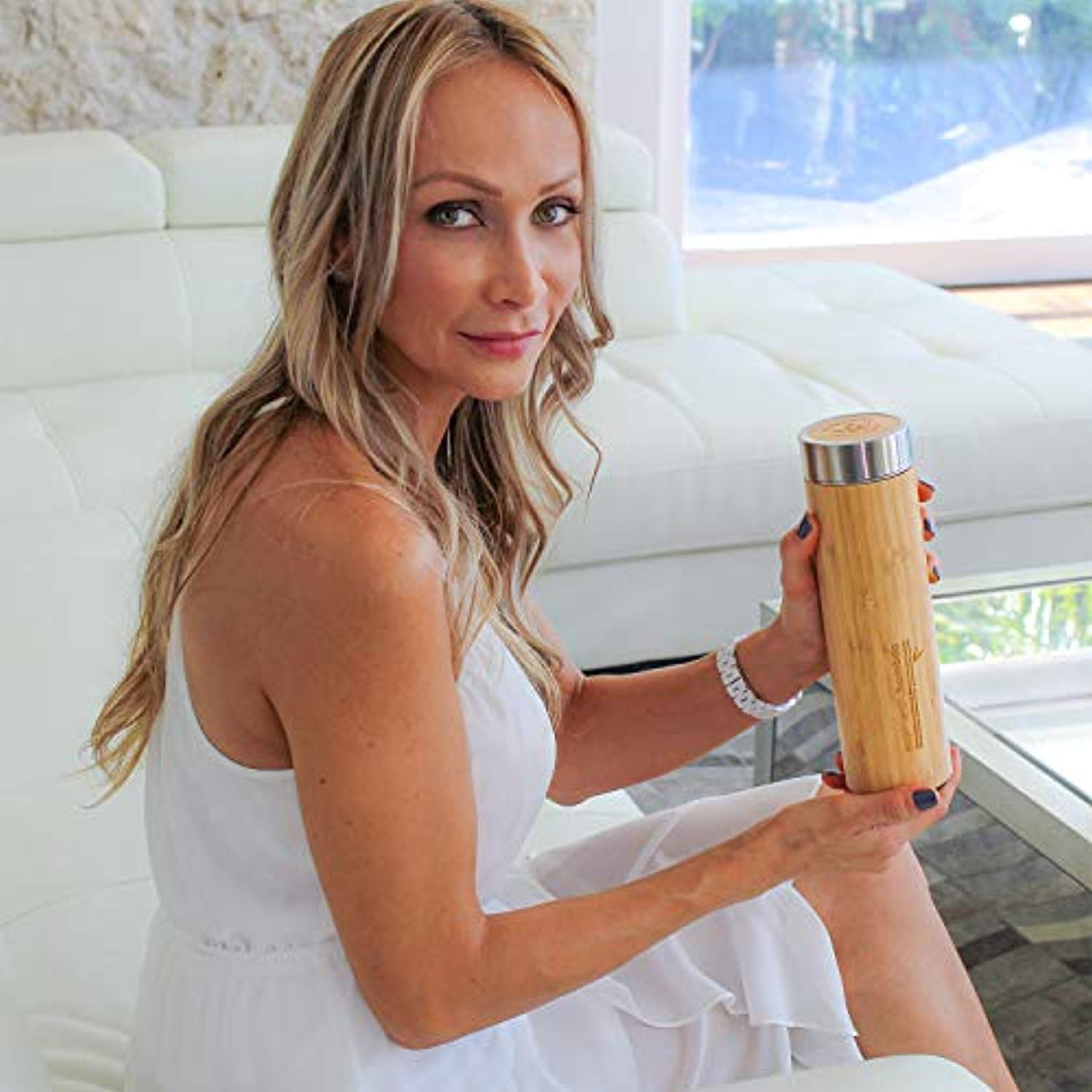 Eco-Friendly Hot and Cold Tea Infuser Travel Tumbler, Large Capacity 17 oz, 500 ml-Toppalletfly