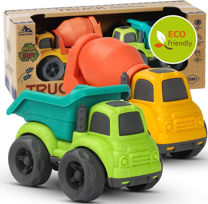 Eco-Friendly Toddler Car Toys: BPA-Free Trucks for Ages 1-4 – Perfect Gifts for Any Occasion-Toppalletfly