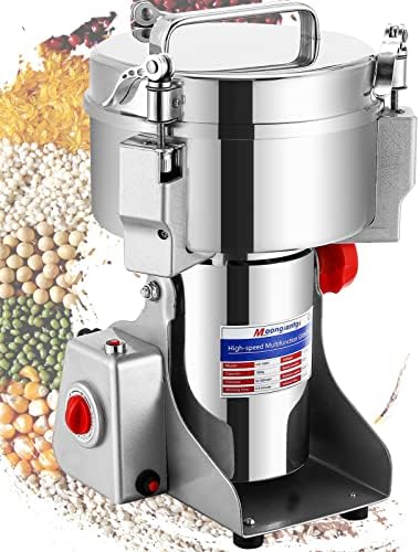 Electric Grain Mill Grinder, Commercial Spice Grinder Stainless Steel-Toppalletfly