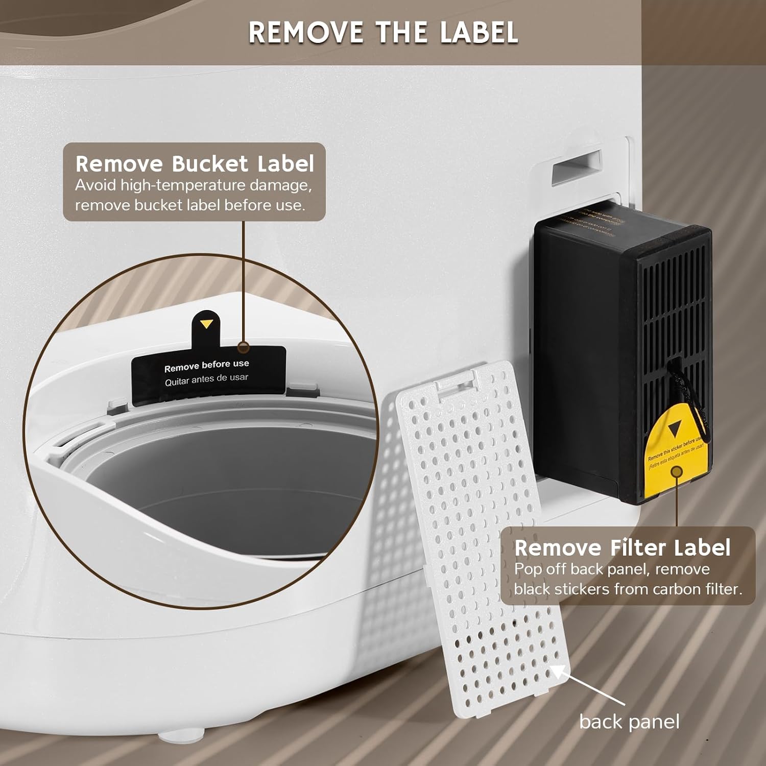 Electric Kitchen Composter, 2.5L Capacity, Turn Food Waste and Scraps into Dry Compost-Toppalletfly