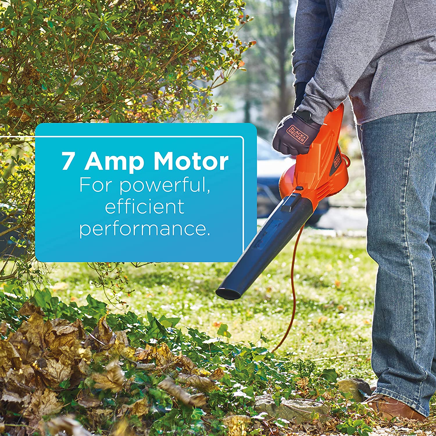 Electric Leaf Blower, 7-Amp-Toppalletfly