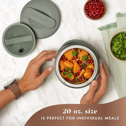 Electric Lunch Box, 20oz Food Warmer, Spill-Free, Dishwasher-Safe, Warm & Travel-Ready-Toppalletfly