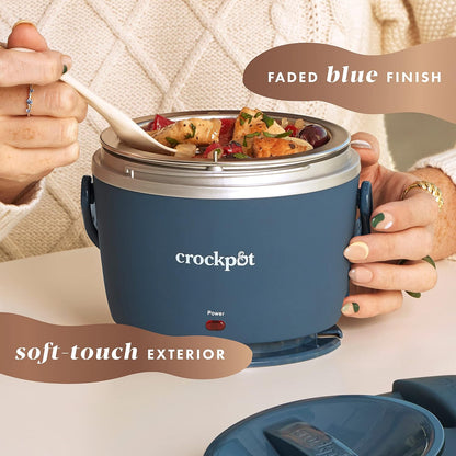 Electric Lunch Box, 20oz Food Warmer, Spill-Free, Dishwasher-Safe, Warm & Travel-Ready-Toppalletfly