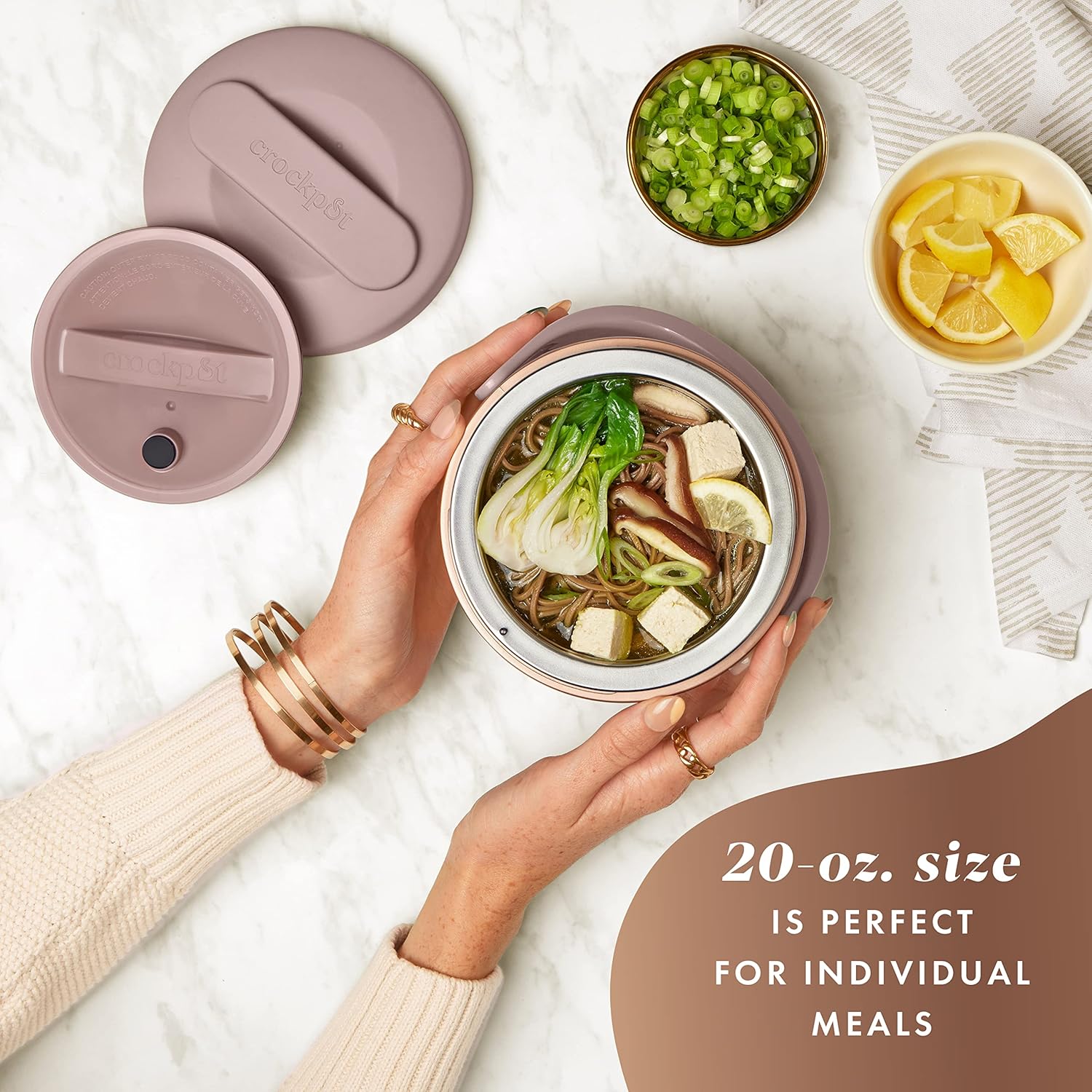 Electric Lunch Box, 20oz Food Warmer, Spill-Free, Dishwasher-Safe, Warm & Travel-Ready-Toppalletfly