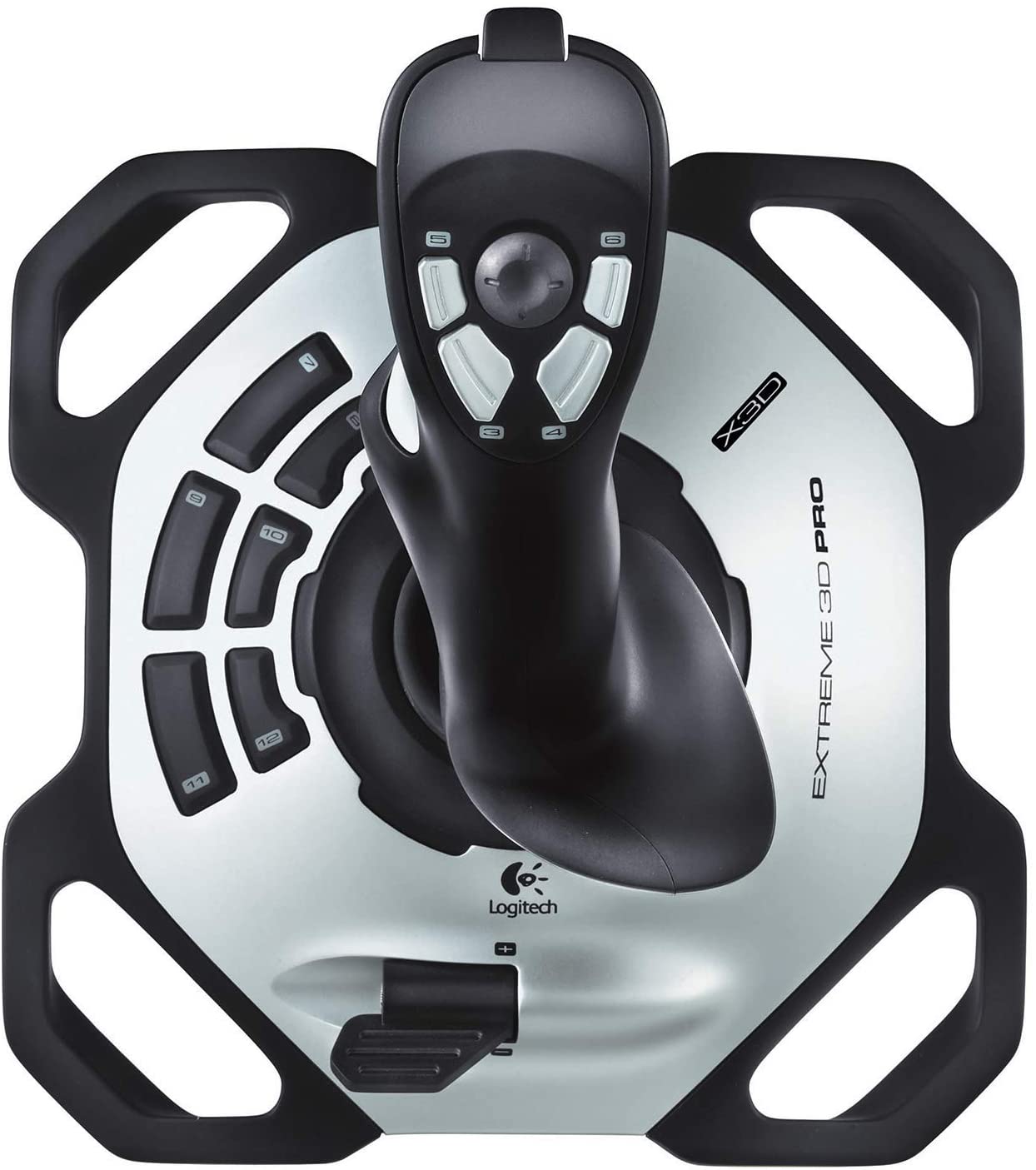 Extreme 3D Pro Joystick for Windows - Black/Silver - Toppalletfly
