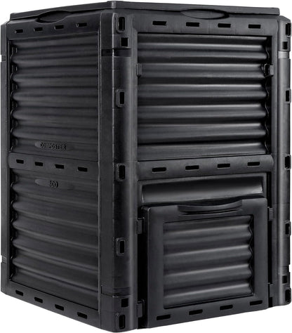 Garden Compost Bin, BPA Free, 80 Gallon, 300 L, Large Compost Bin-Toppalletfly