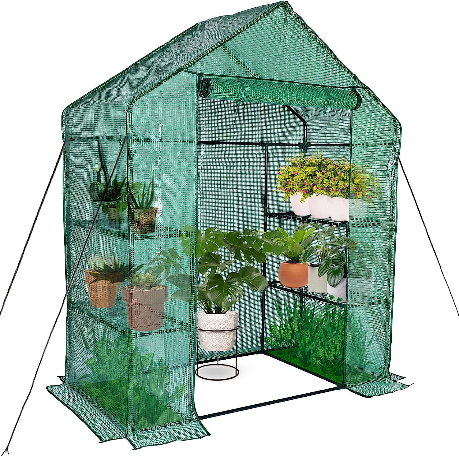 Greenhouses for Outdoors, Portable Walk in Greenhouse for Garden Plants That Need Frost Protection and Away from Pests and Animals-Toppalletfly
