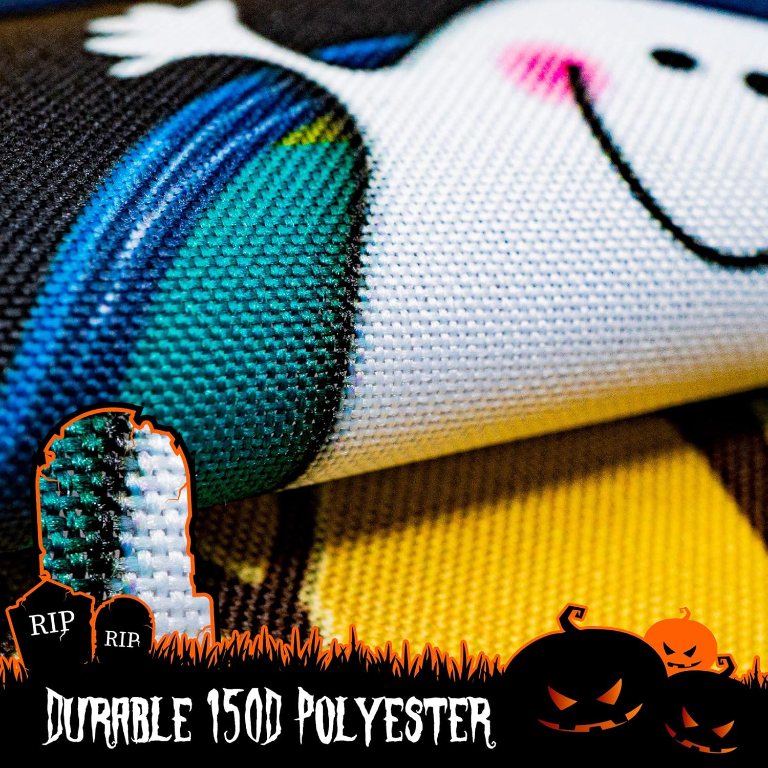 Halloween Garden Flag, Trick or Treat Outdoor Flag 12" x 18", 2 Pcs-Toppalletfly
