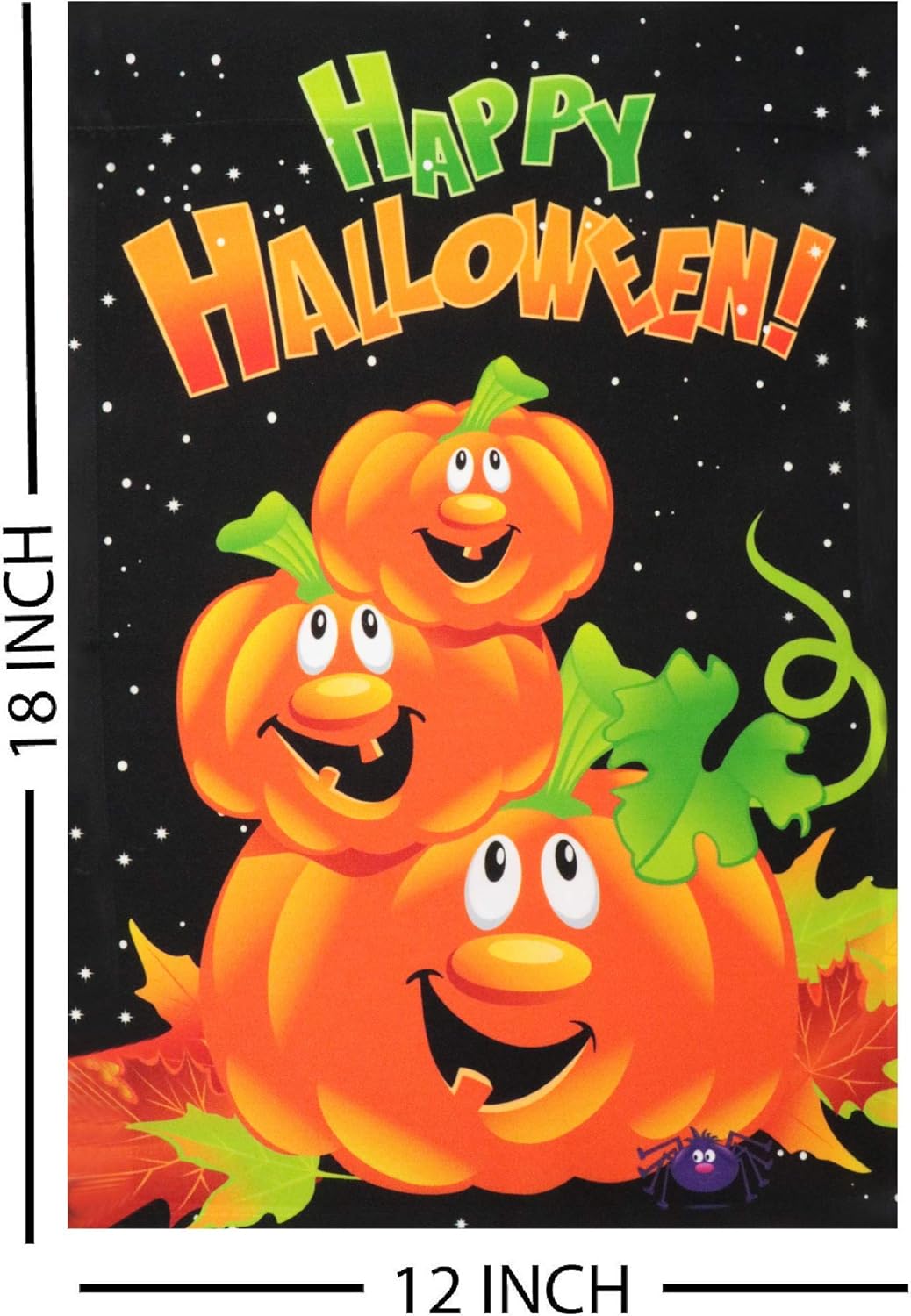 Halloween Garden Flag, Trick or Treat Outdoor Flag 12" x 18", 2 Pcs-Toppalletfly