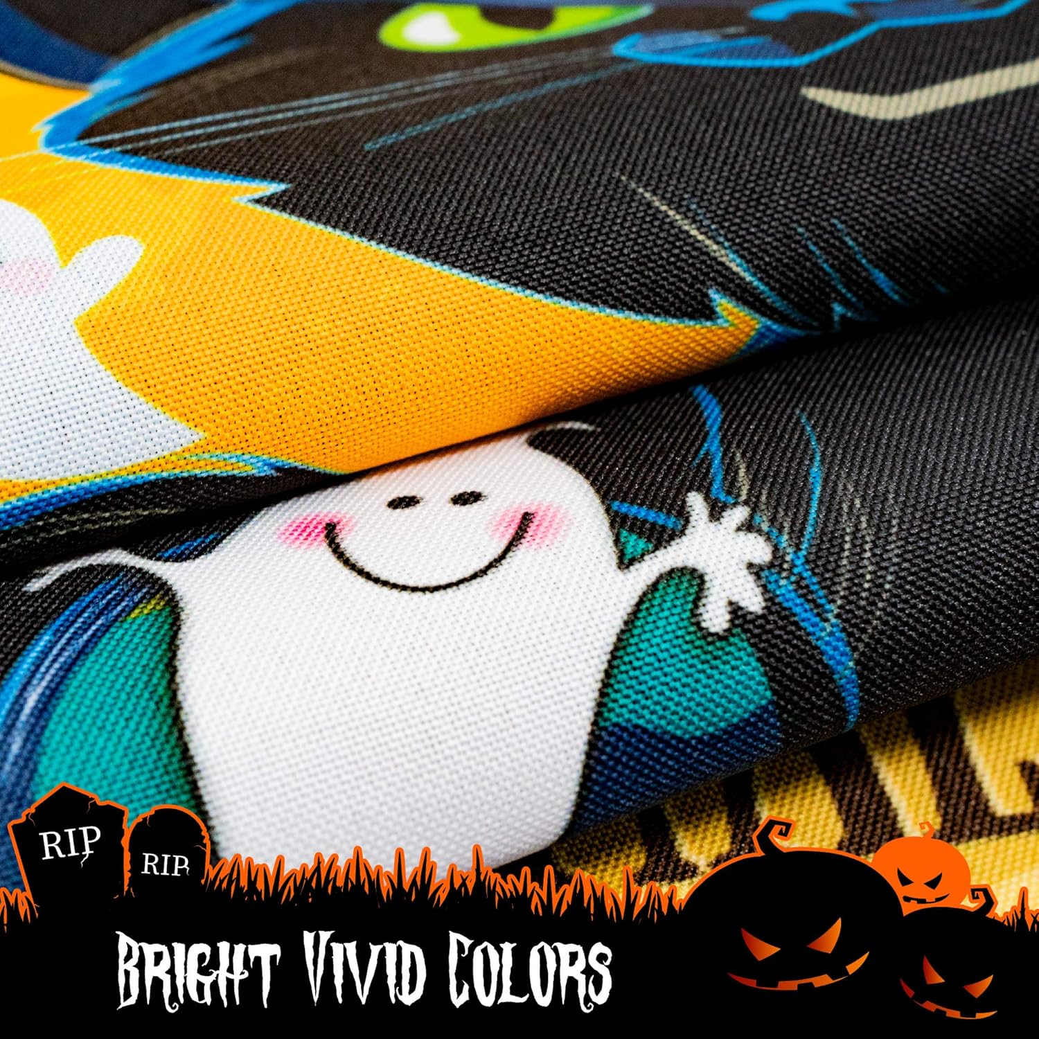 Halloween Garden Flag, Trick or Treat Outdoor Flag 12" x 18", 2 Pcs-Toppalletfly