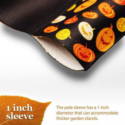 Halloween Garden Flag, Trick or Treat Outdoor Flag 12" x 18", 2 Pcs-Toppalletfly