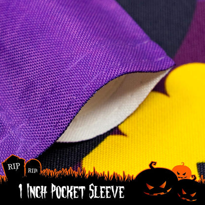 Halloween Garden Flag, Trick or Treat Outdoor Flag 12" x 18", 2 Pcs-Toppalletfly
