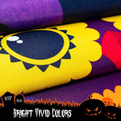 Halloween Garden Flag, Trick or Treat Outdoor Flag 12" x 18", 2 Pcs-Toppalletfly
