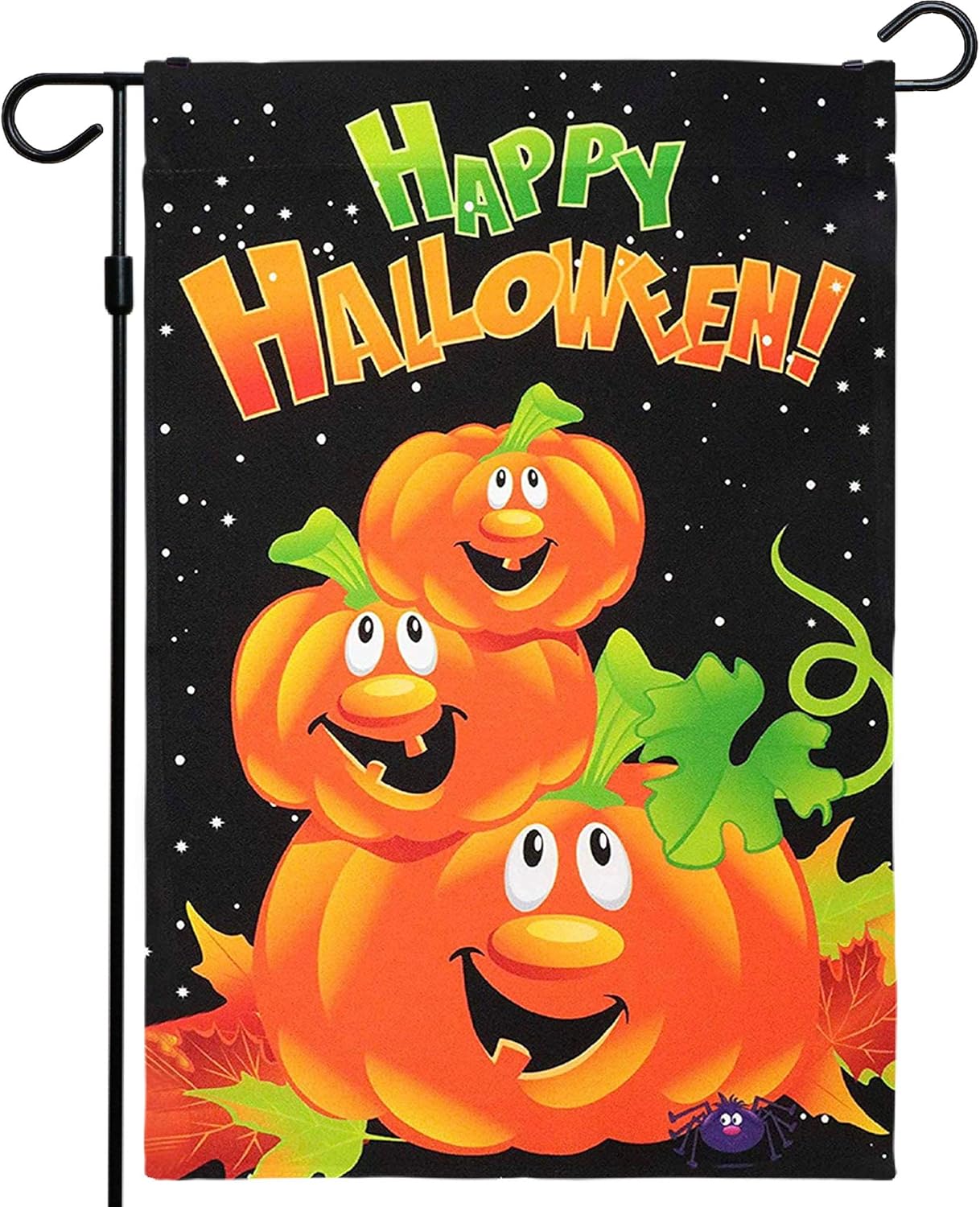 Halloween Garden Flag, Trick or Treat Outdoor Flag 12" x 18", 2 Pcs-Toppalletfly