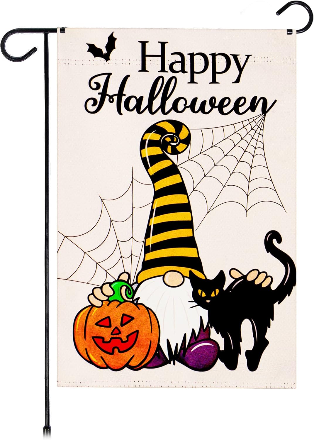 Halloween Garden Flag, Trick or Treat Outdoor Flag 12" x 18", 2 Pcs-Toppalletfly