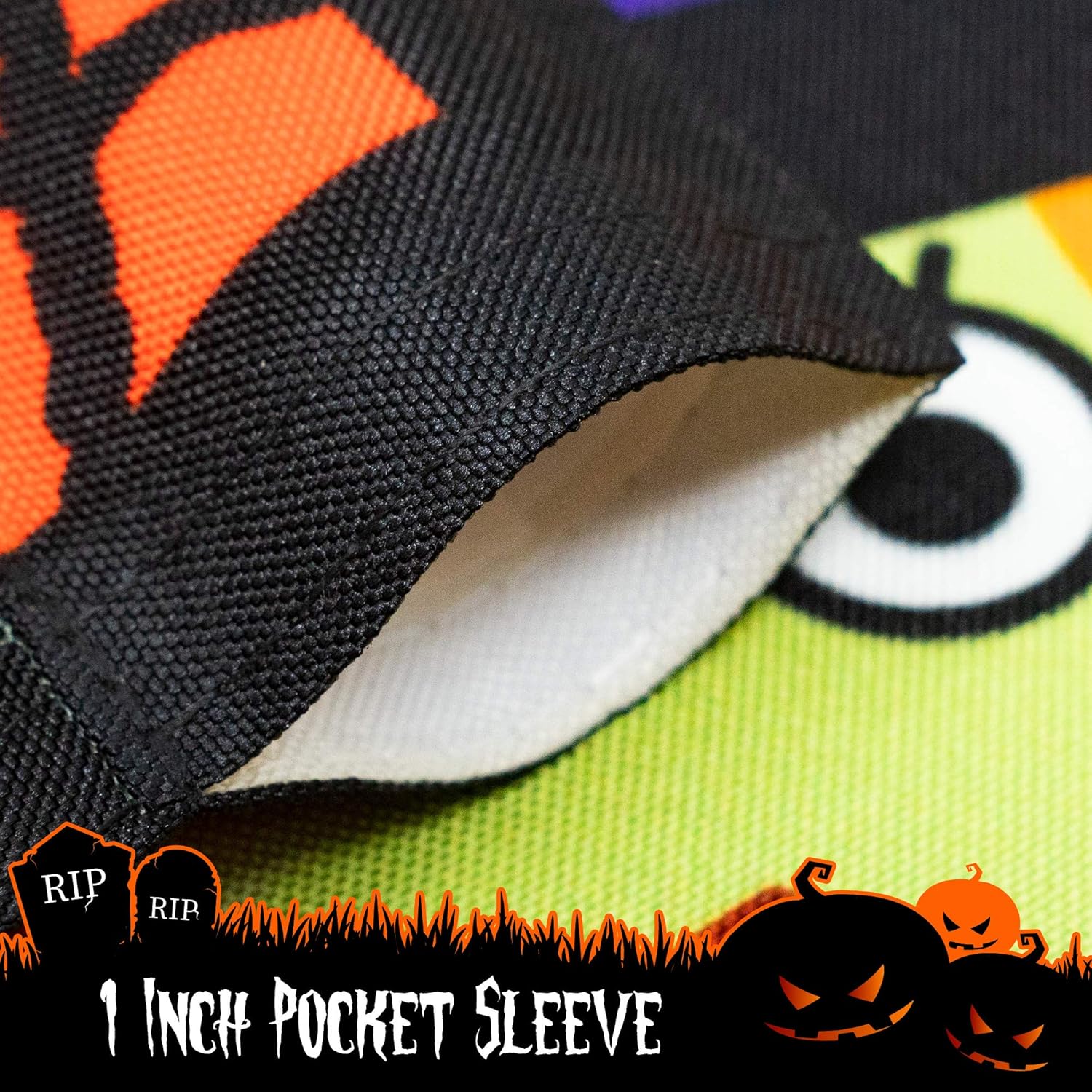 Halloween Garden Flag, Trick or Treat Outdoor Flag 12" x 18", 2 Pcs-Toppalletfly